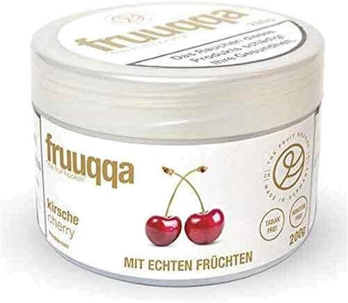 Fruuqqa Shisha-Tabakersatz Kirsche nikotinfrei 200g  Fruuqqa Shisha-Tabakersatz Kirsche nikotinfrei 200g