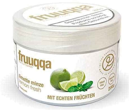 Fruuqqa Shisha-Tabakersatz Limette Minze nikotinfrei 200g  Fruuqqa Shisha-Tabakersatz Limette Minze nikotinfrei 200g