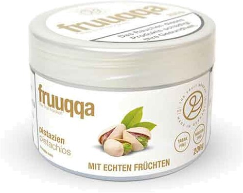 Fruuqqa Shisha-Tabakersatz Pistazien nikotinfrei 200g  Fruuqqa Shisha-Tabakersatz Pistazien nikotinfrei 200g