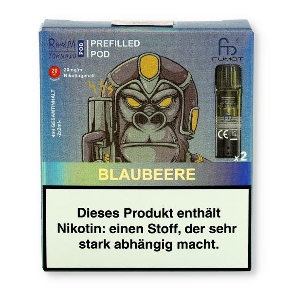 Fumot RandM Tornado Pods Blaubeere 2x2ml 20mg