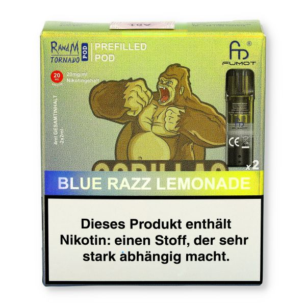 Fumot RandM Tornado Pods Blue Razz Lemonade 2x2ml 20mg