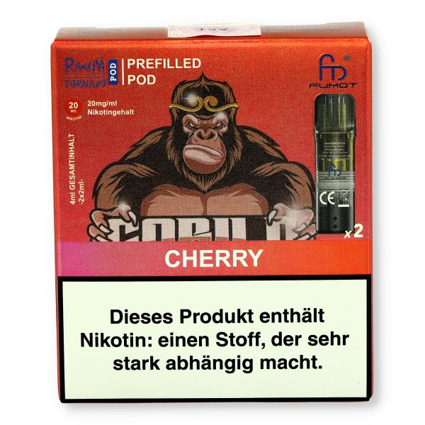 Fumot RandM Tornado Pods Cherry 2x2ml 20mg