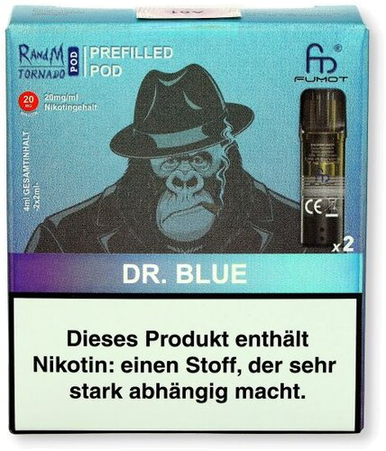 RandM Tornado Pods Dr. Blue 2x2ml 20mg