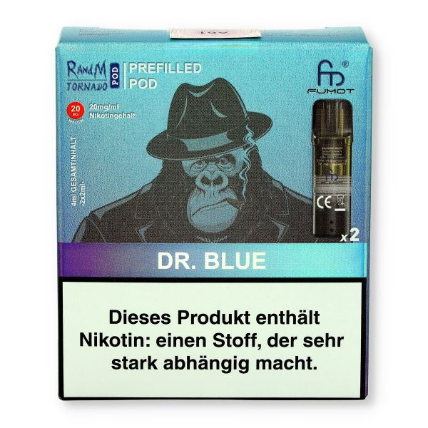 Fumot RandM Tornado Pods Dr. Blue 2x2ml 20mg