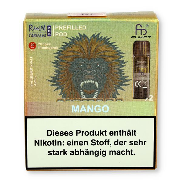 Fumot RandM Tornado Pods Mango 2x2ml 20mg