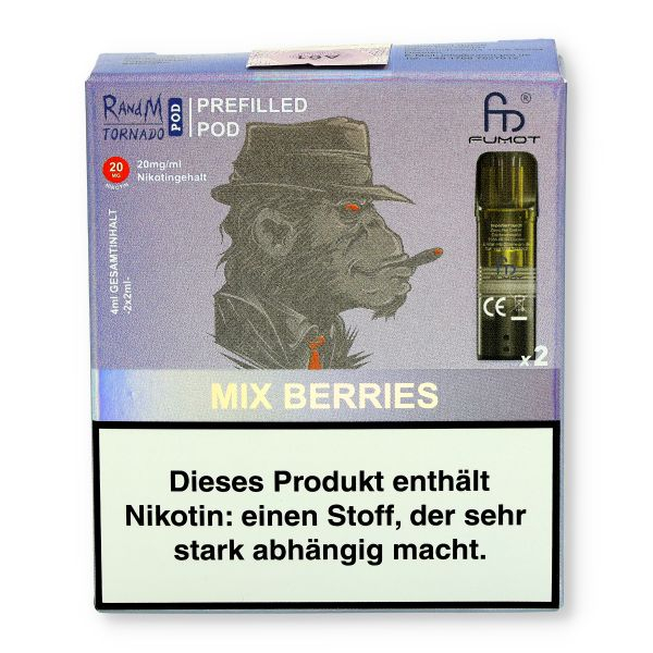 Fumot RandM Tornado Pods Mix Berries 2x2ml 20mg
