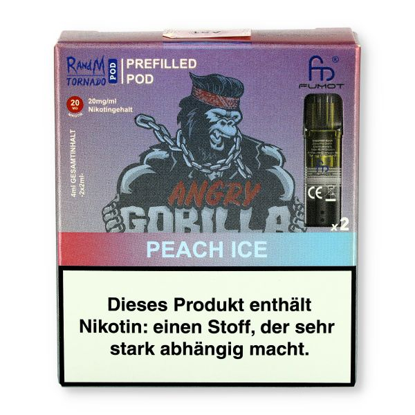 Fumot RandM Tornado Pods Peach Ice 2x2ml 20mg