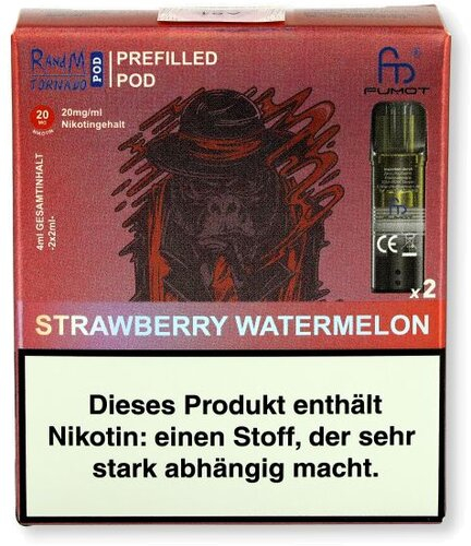 RandM Tornado Pods Strawberry Watermelon 2x2ml 20mg