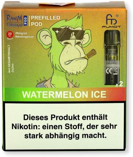RandM Tornado Pods Watermelon Ice 2x2ml 20mg