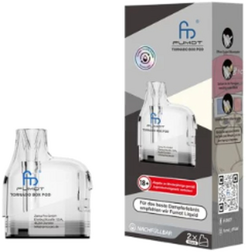 Fumot Tornado Box Refillable Pod 0,9 Ohm 2 Stk.