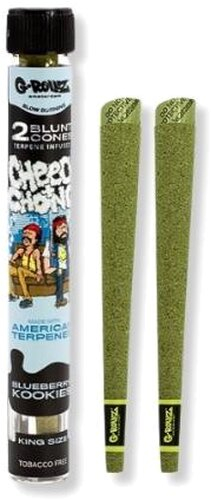 G-Rollz Cheech & Chong Blueberry Kookies 2 Blunt Cones G-Rollz Cheech & Chong Blueberry Kookies 2 Blunt Cones