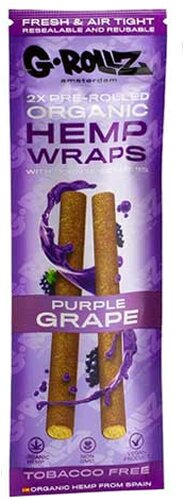 G-Rollz Hemp Wraps Purple Grape G-Rollz Hemp Wraps Purple Grape