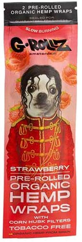 G-Rollz Hemp Wraps Strawberry Flavoured G-Rollz Hemp Wraps Strawberry Flavoured