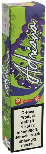 G Vapes Adriana Sweet Mint Black Grape Einweg E-Zigarette 20mg
