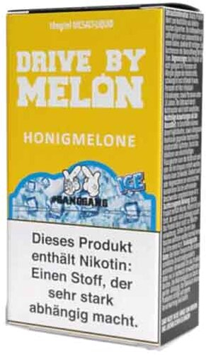 GANGGANG Drive by Melon Ice Nikotinsalz Liquid 10ml 20mg GANGGANG Drive by Melon Ice Nikotinsalz Liquid 10ml 20mg