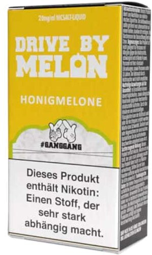 GANGGANG Drive by Melon Nikotinsalz Liquid 10ml 20mg GANGGANG Drive by Melon Nikotinsalz Liquid 10ml 20mg