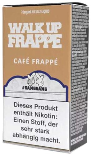 GANGGANG Walk Up Frappe Nikotinsalz Liquid 10ml 20mg GANGGANG Walk Up Frappe Nikotinsalz Liquid 10ml 20mg