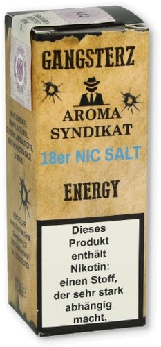 Gangsterz Energy Nikotinsalz Liquid 10ml 18mg Gangsterz Energy Nikotinsalz Liquid 10ml 18mg
