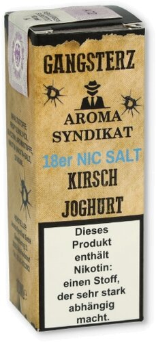 Gangsterz Kirsch-Joghurt Nikotinsalz Liquid 10ml 18mg Gangsterz Kirsch-Joghurt Nikotinsalz Liquid 10ml 18mg