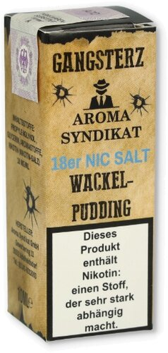 Gangsterz Wackelpudding Nikotinsalz Liquid 10ml 18mg Gangsterz Wackelpudding Nikotinsalz Liquid 10ml 18mg