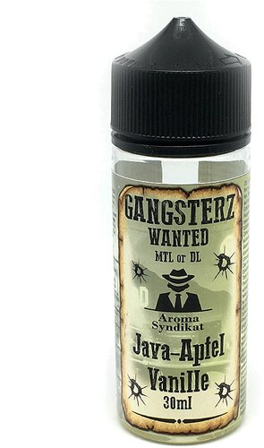 Gangsterz Wanted Java-Apfel Vanille Aroma 30ml Gangsterz Wanted Java-Apfel Vanille Aroma 30ml