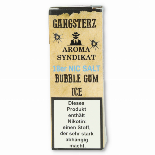 Gangsterz Bubble Gum Ice Nikotinsalz Liquid 10ml 18mg Gangsterz Bubble Gum Ice Nikotinsalz Liquid 10ml 18mg