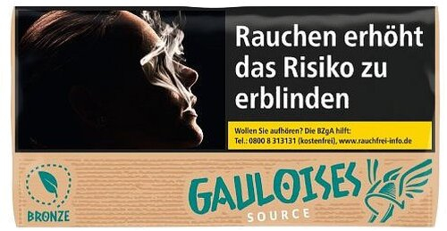 Gauloises Tabak Source Bronze (Beige) Ohne Zusätze 30g Päckchen Zigarettentabak