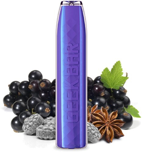 Geek Bar Blackcurrant-Menthol Aroma Einweg E-Shisha 20mg Nikotin Geek Bar Blackcurrant-Menthol Aroma Einweg E-Shisha 20mg Nikotin