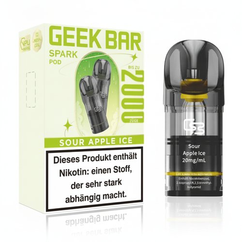 Geek Bar Spark Pods Sour Apple Ice 2x2ml 20mg