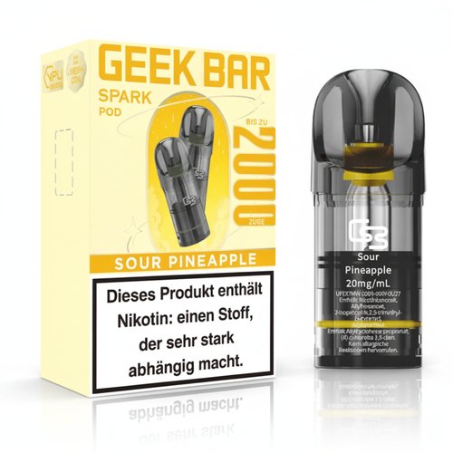 Geek Bar Spark Pods Sour Pineapple 2x2ml 20mg