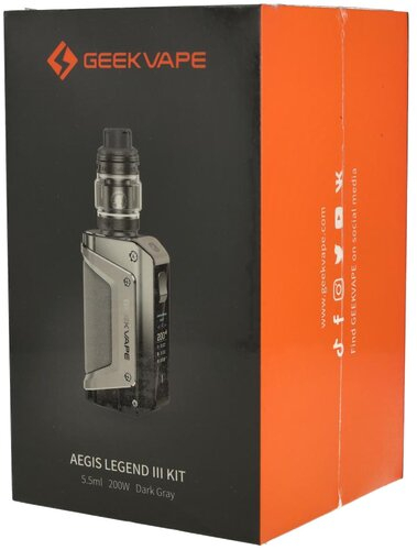 Geekvape Aegis Legend 3 Kit E-Zigarette dunkelgrau Geekvape Aegis Legend 3 Kit E-Zigarette dunkelgrau