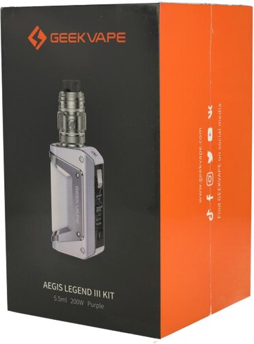 Geekvape Aegis Legend 3 Kit E-Zigarette Purple Geekvape Aegis Legend 3 Kit E-Zigarette Purple