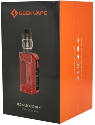Geekvape Aegis Legend 3 Kit E-Zigarette rot Geekvape Aegis Legend 3 Kit E-Zigarette rot