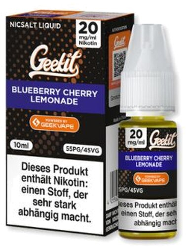 Geekvape Geekit Blueberry Cherry Lemonade Nikotinsalzliquid 20mg