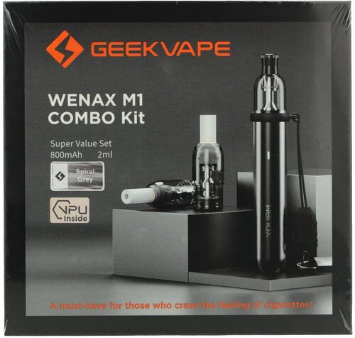 Geekvape WENAX M1 Combo Pod Kit Super Value Set Spiral Grey E-Zigarette Geekvape WENAX M1 Combo Pod Kit Super Value Set Spiral Grey E-Zigarette