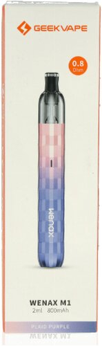 Geekvape Wenax M1 Plaid-Purple Pod Kit Geekvape Wenax M1 Plaid-Purple Pod Kit