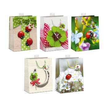 Geschenktüte Glücks Motive 3 Marien Käfer