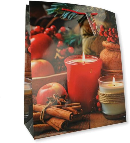 Geschenktüte Kerzen TBH 26x32x12cm 1 Stk. Geschenktüte Kerzen TBH 26x32x12cm 1 Stk.