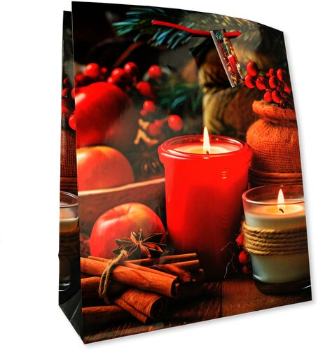 Geschenktüte Kerzen TBH 26x32x12cm 1 Stk. Geschenktüte Kerzen TBH 26x32x12cm 1 Stk.