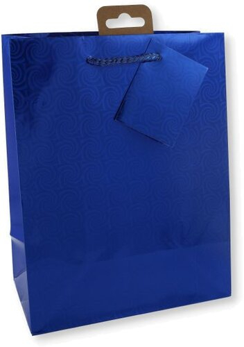 Geschenktüte Laser/Metallic Blau TBH 10x18x23cm 1 Stk. Geschenktüte Laser/Metallic Blau TBH 10x18x23cm 1 Stk.