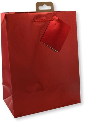 Geschenktüte Laser/Metallic Rot TBH 10x18x23cm 1 Stk. Geschenktüte Laser/Metallic Rot TBH 10x18x23cm 1 Stk.