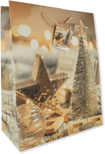 Geschenktüte Stern TBH 26x32x12cm 1 Stk. Geschenktüte Stern TBH 26x32x12cm 1 Stk.