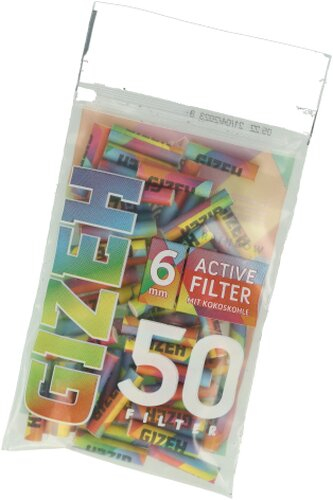 Gizeh Active Filter Rainbow 6mm 50Stk. Gizeh Active Filter Rainbow 6mm 50Stk.
