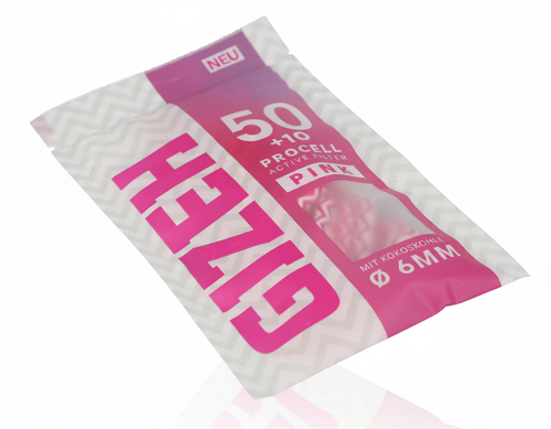 Gizeh Aktivkohle Filter ProCell Pink 6mm 60 Stück