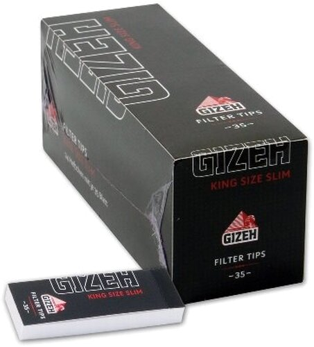 Gizeh Black Filter Tips Slim 35 Blättchen Gizeh Black Filter Tips Slim 35 Blättchen