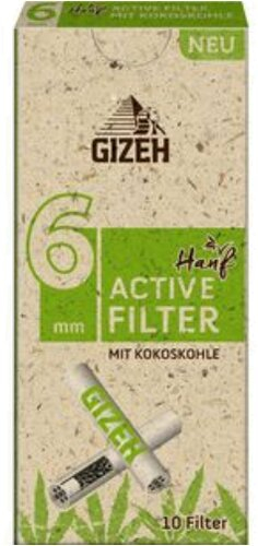 Gizeh Hanf Active Filter 6mm 1x10 Stk.