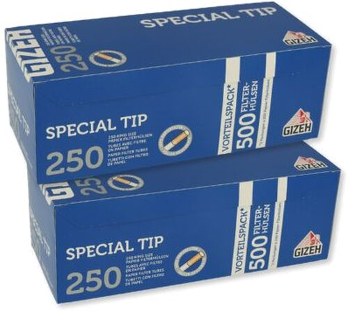 Gizeh Special Tip Zigarettenhülsen Vorteilspack 2x250 Stk.