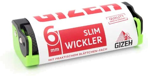 Gizeh Zigaretten-Roller Slim 6mm Schwarz/Grün