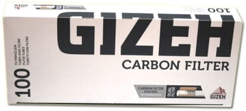 Gizeh Zigarettenhülsen Carbon Silver Tip 100 Stück Gizeh Zigarettenhülsen Carbon Silver Tip 100 Stück