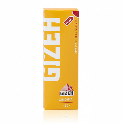 Gizeh Zigarettenpapier Gelb Original 1x50 Blatt Einzelpackung